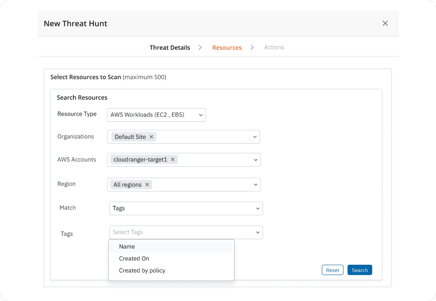 ec2 threat hunting screenshot