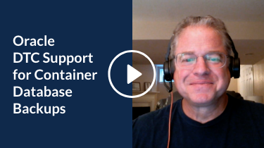 Oracle DTC Support for Container Database Backups