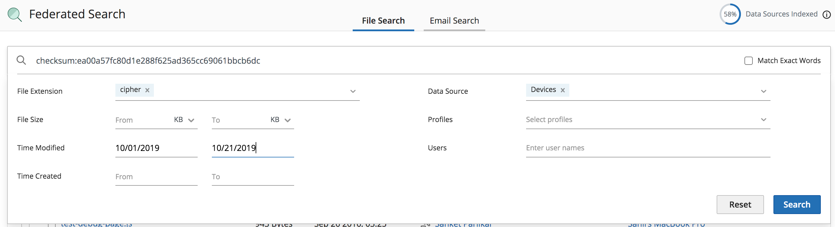 Track malware and infected files