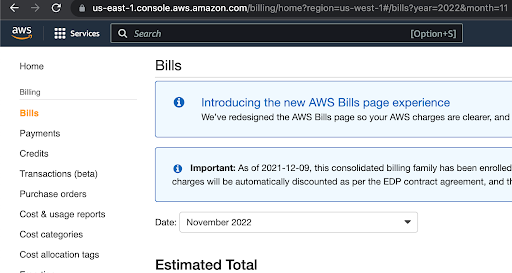 AWS Bills