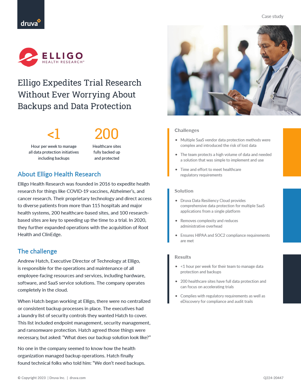 Elligo Expedites Trial Research Without Ever Worrying About Backups and Data Protection