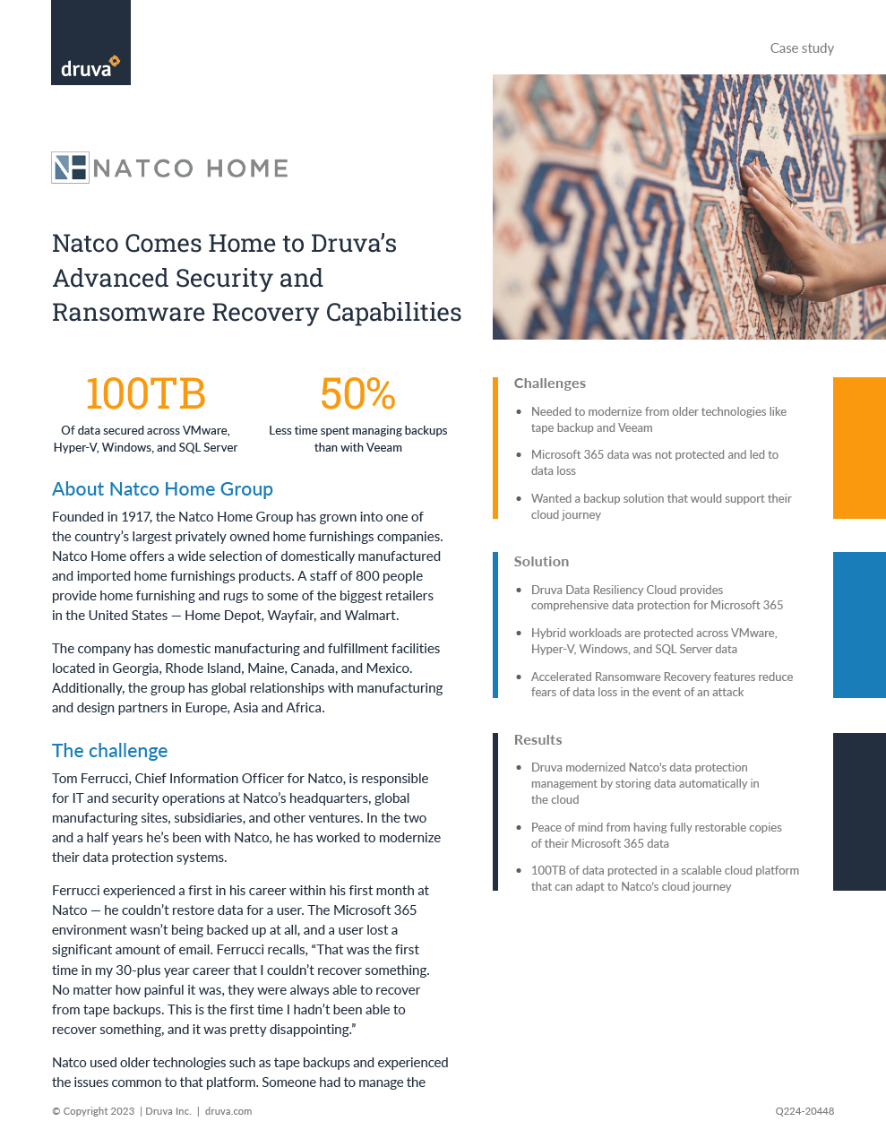 Natco Comes Home to Druva’s Advanced Security and Ransomware Recovery Capabilities