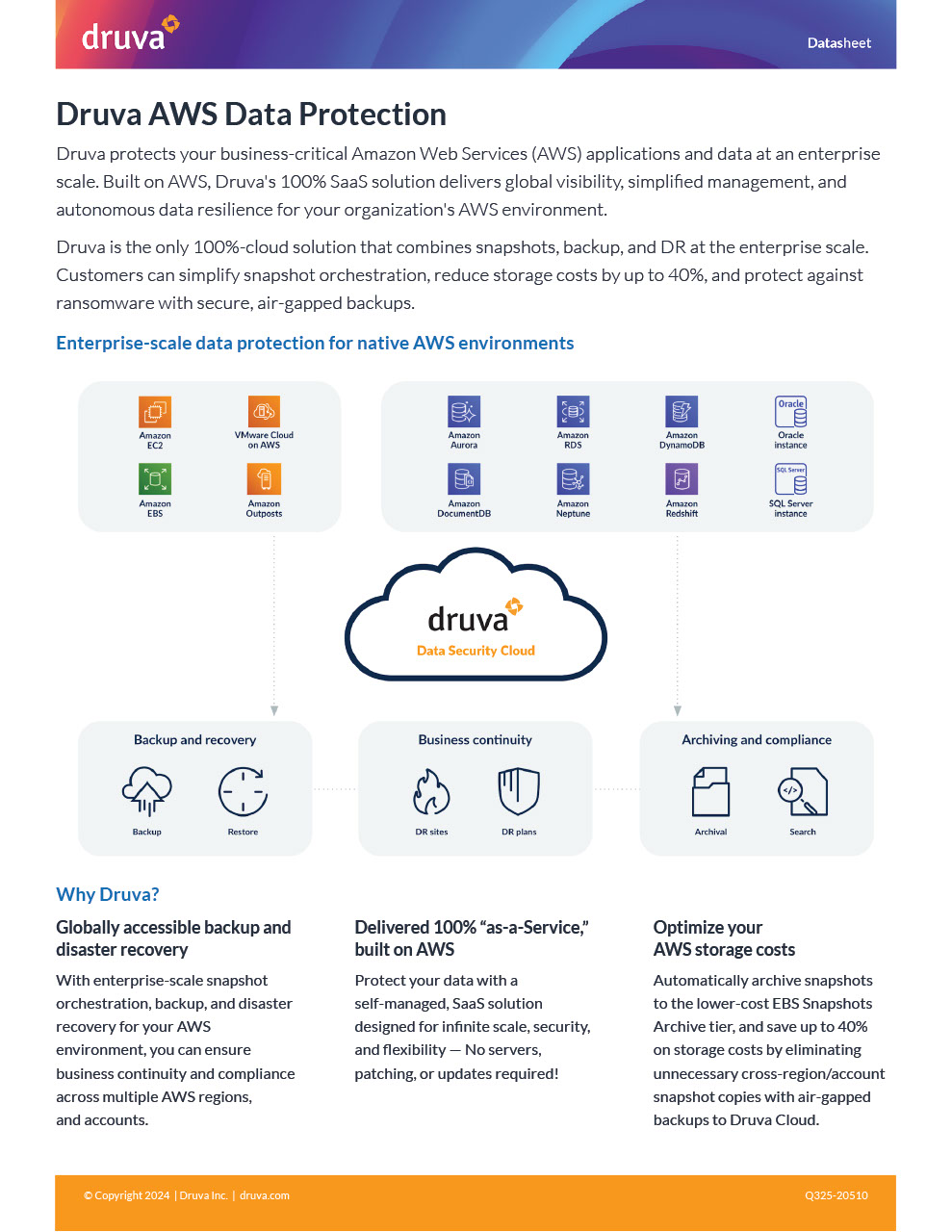 Druva AWS Data Protection